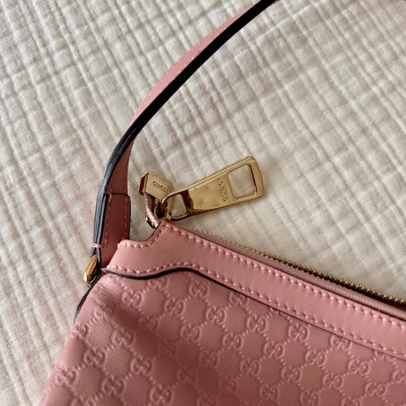 Gucci Hobo Microguccissima Pink Leather Shoulder Bag - Picture 5 of 12